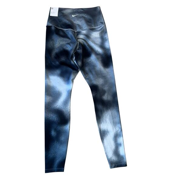 Nike One Dri-FIT High-Waisted Leggings Black gray space womens size medium NWT - Picture 2 of 5